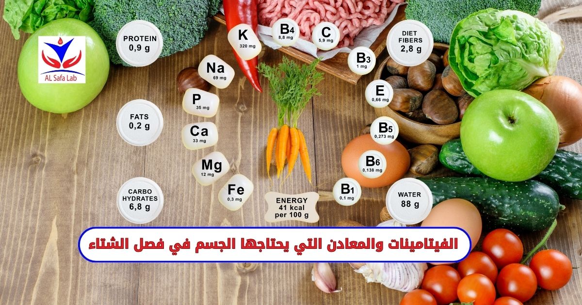 الفيتامينات التي يحتاجها الجسم