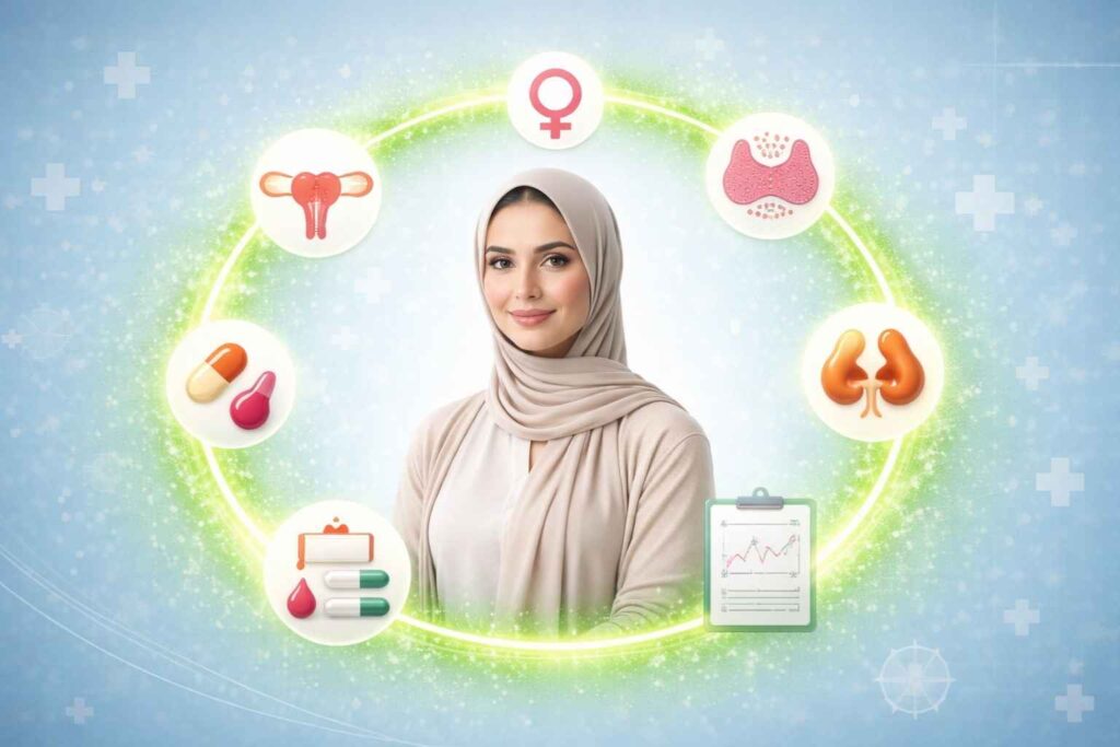 باقة فحوصات صحة النساء والهرمونات