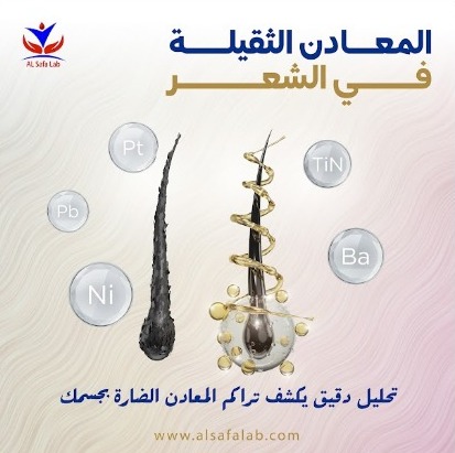 باقة فحوصات المعادن الثقيلة في الشعر